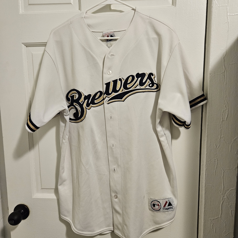 Majestic Brewers Braun Jersey